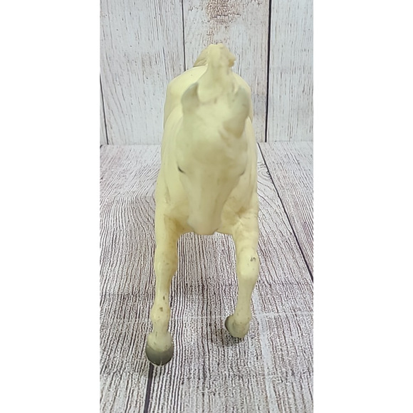Vintage Breyer Alabaster Rearing Stallion Horse Fighting 12" Collectible USA - Picture 7 of 16